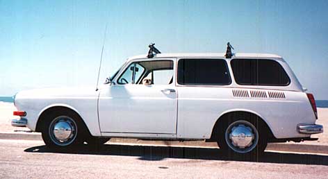 [Image] Joe's white '70 Squareback, with dog!